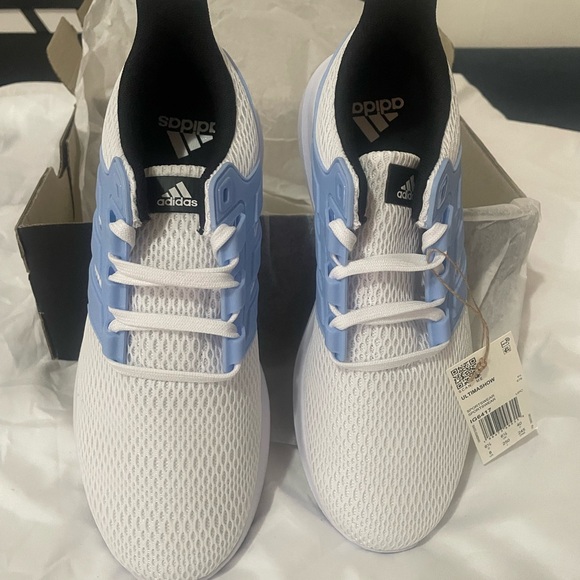 Adidas White and Light Blue Running Shoes - Picture 12 of 16